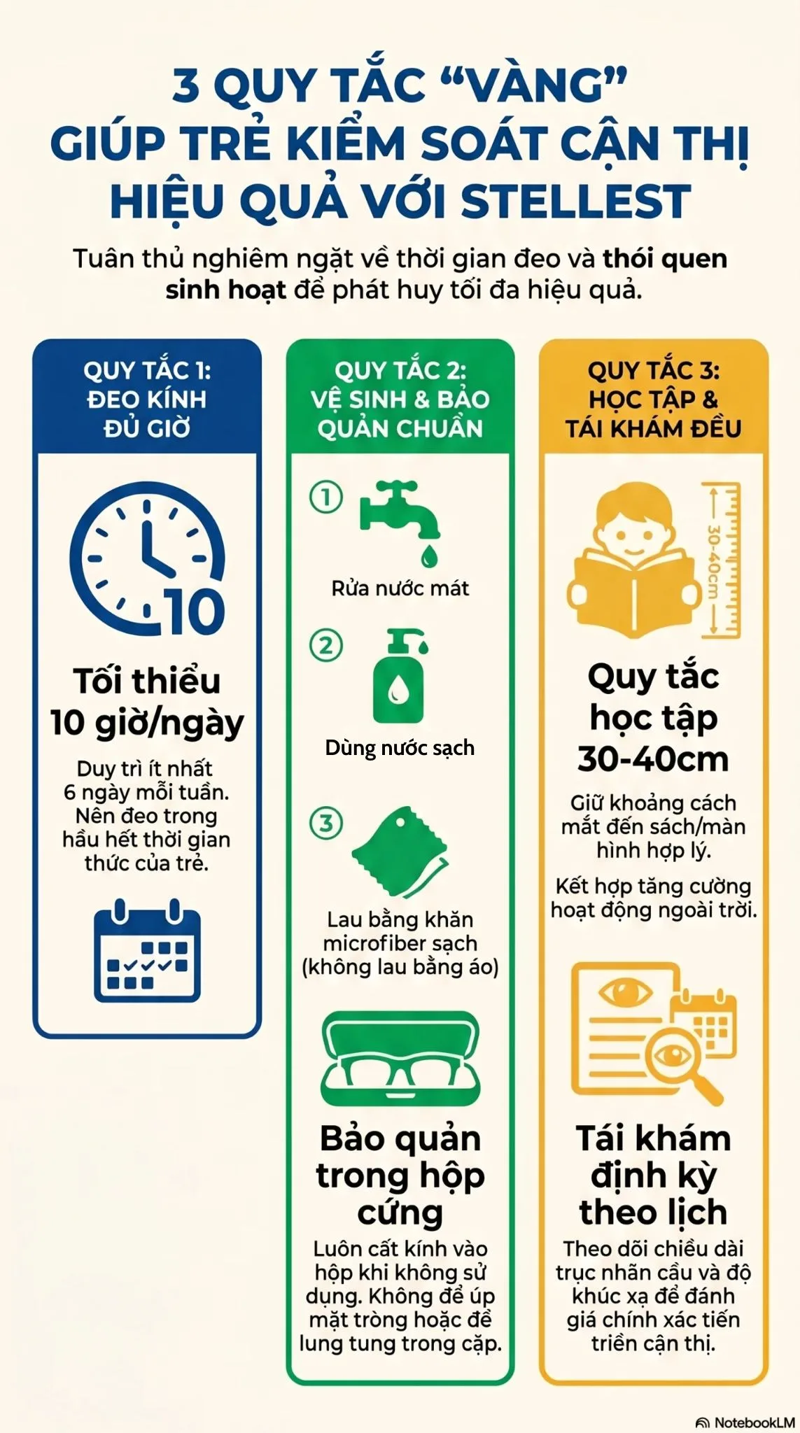 Hướng dẫn đeo kính stellest