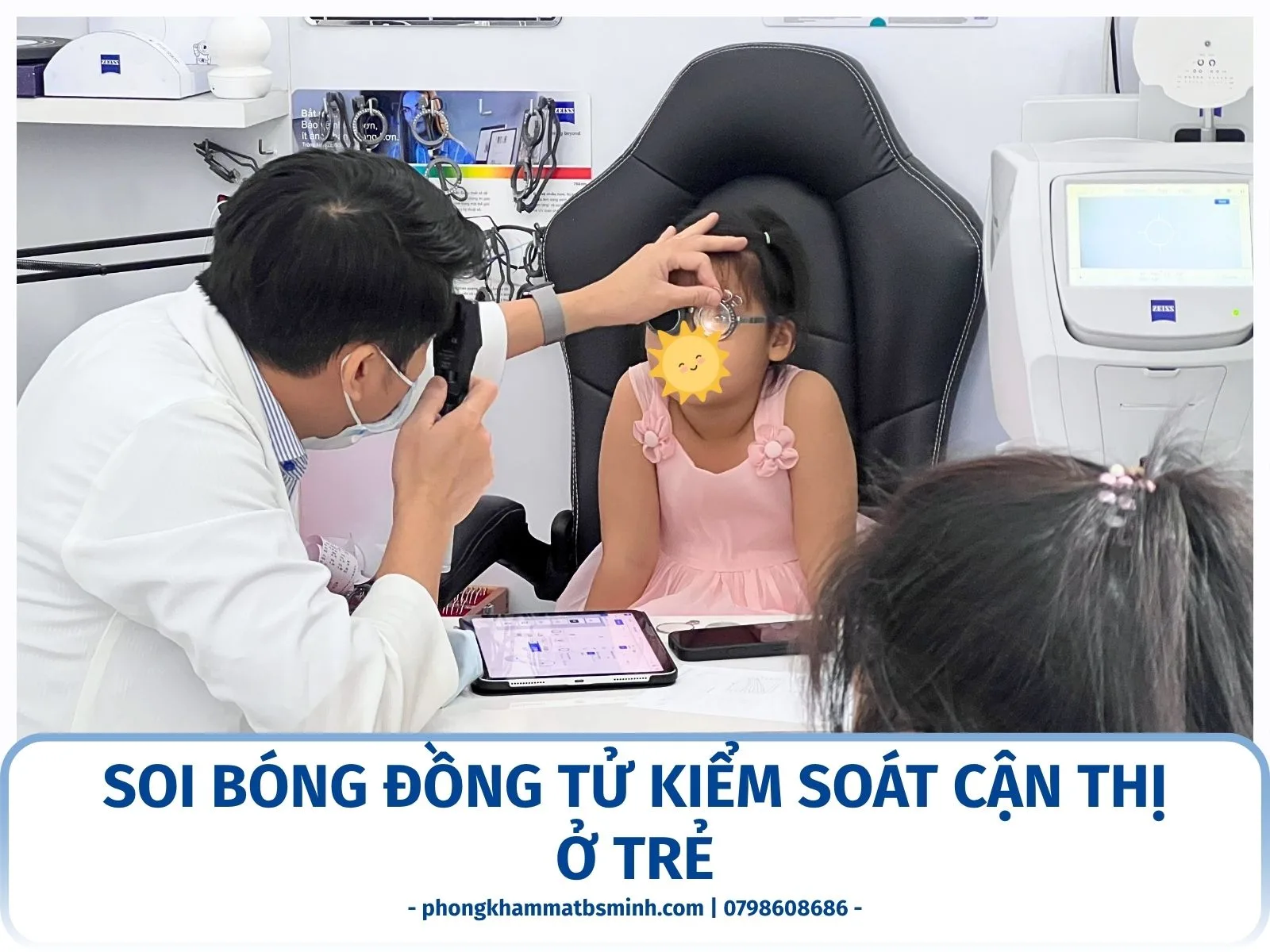 Soi bóng đồng tử kiểm soát cận thị ở trẻ