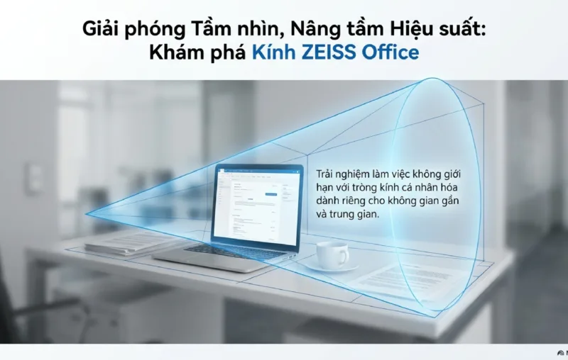 Hướng dẫn dùng kính ZEISS Office chuyên dụng cho làm việc gần và máy tính