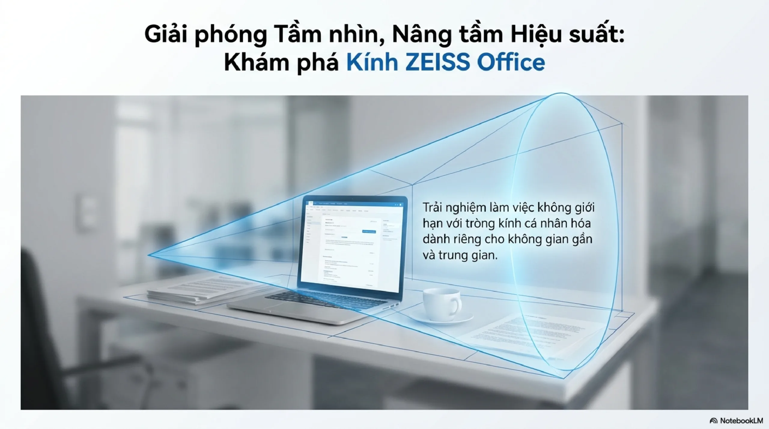 Hướng dẫn dùng kính ZEISS Office chuyên dụng cho làm việc gần và máy tính