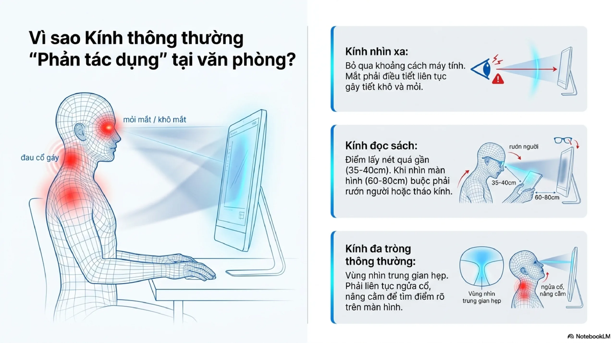 Hướng dẫn dùng kính ZEISS Office chuyên dụng cho làm việc gần và máy tính