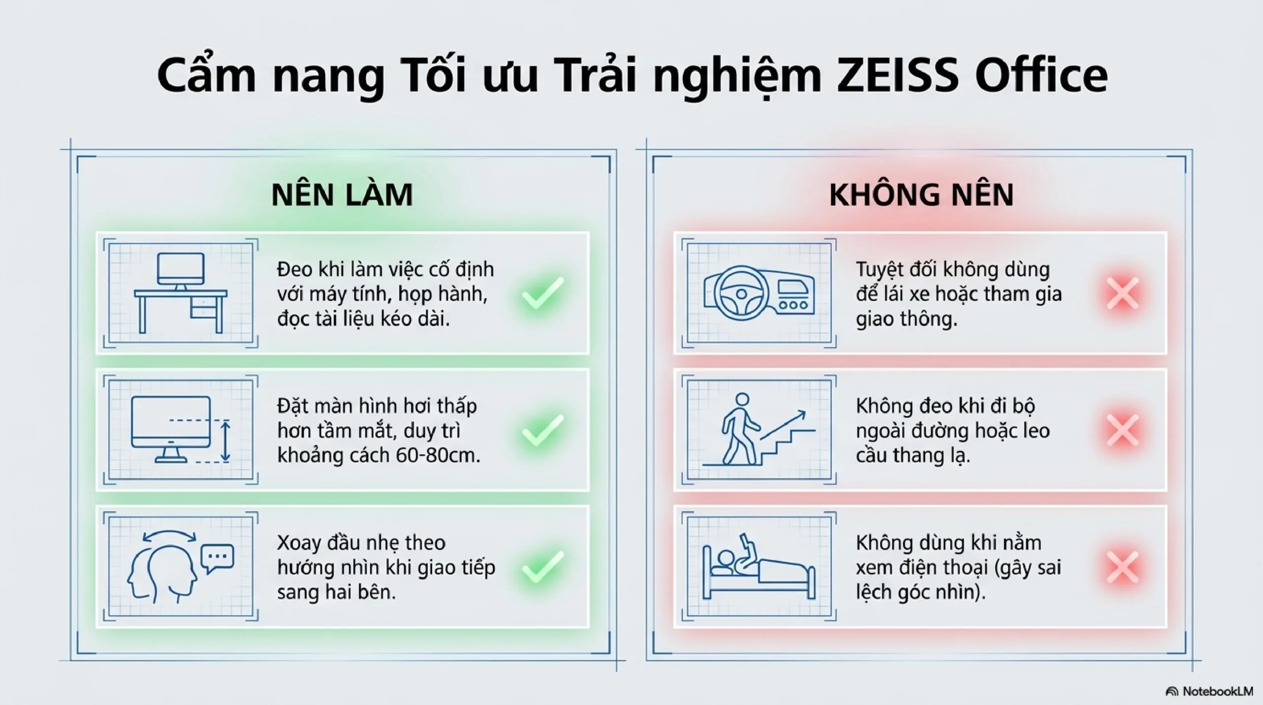 Hướng dẫn dùng kính ZEISS Office chuyên dụng cho làm việc gần và máy tính